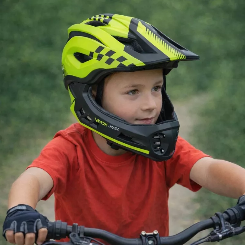 Vayox VA0421GS endurokypärä vihreä koko S