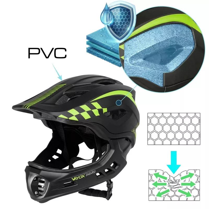 Vayox endurokypärä S musta VA0421BS