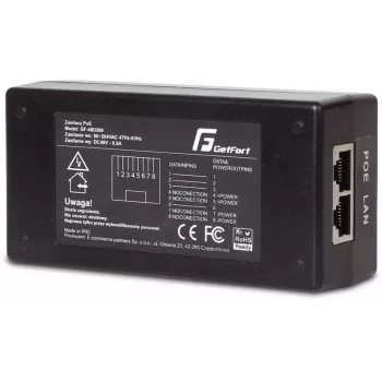 GETFORT GF-48D500 PoE-sovitin 48V 0.5A 24W passiivinen PoE-injektori