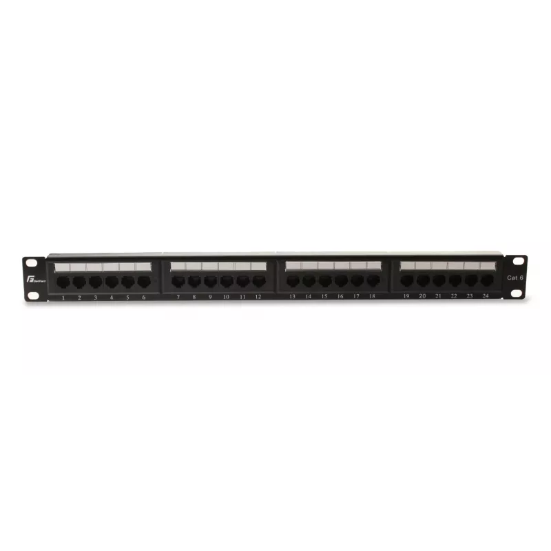 GETFORT PGF-6UTP24-B4 patch-paneeli UTP Cat.6 24 porttia 1U musta