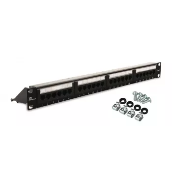 GETFORT PGF-6UTP24-B4 patch-paneeli UTP Cat.6 24 porttia 1U musta