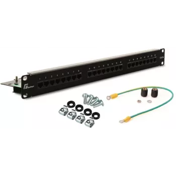 GETFORT PGF-5EUTP24-B5 Cat.5e UTP 24-porttinen patch-paneeli 1U 19 tuuman musta