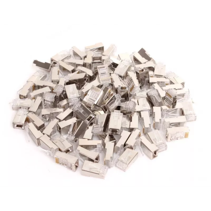 GETFORT RJ45 CAT.5e 8P8C suojattu liitin (100 kpl)