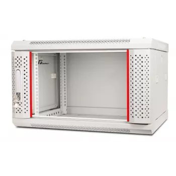 GETFORT 19 tuuman CALI 6U 600x600 seinäasennus-rack-kotelo harmaa RAL 7035