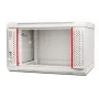 GETFORT 19 tuuman CALI 6U 600x600 seinäasennus-rack-kotelo harmaa RAL 7035