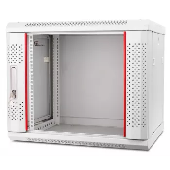 GETFORT 19 tuuman CALI 9U 600x600 seinäasennus-rack-kotelo harmaa (RAL 7035)