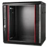 GETFORT CALI 19 tuuman 12U 600x450 seinäkotelo rack-kaappi musta
