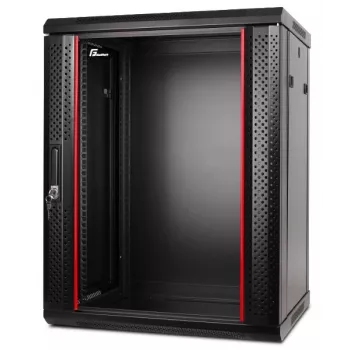 GETFORT CALI 19 tuuman 15U 600x600 seinäasennus-verkkokaappi - musta