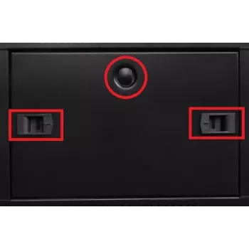 GETFORT CALI 15U 600x550 seinäasennus kaksiosainen rack-kotelo musta
