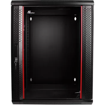 GETFORT CALI 15U 600x550 seinäasennus kaksiosainen rack-kotelo musta