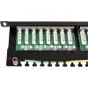 Patch-paneeli FTP Cat.5e 24 porttia 0.5U musta GETFORT PGF-5EFTP24-B8