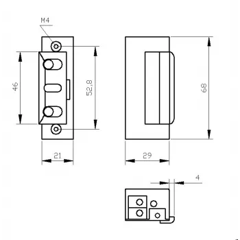 ELEKTRA-PLUS R4 sähköinen ovenavaaja lukituksella 24V 7520