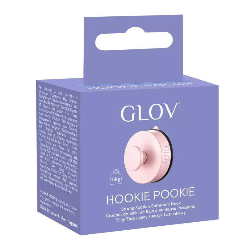 GLOV Hookie Pookie vahva imukoukku kylpyhuoneeseen pinkki