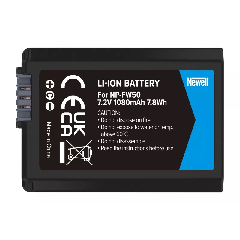 Newell vara-akku Sony NP-FW50, 1100mAh, 7,4V Li-Ion, musta