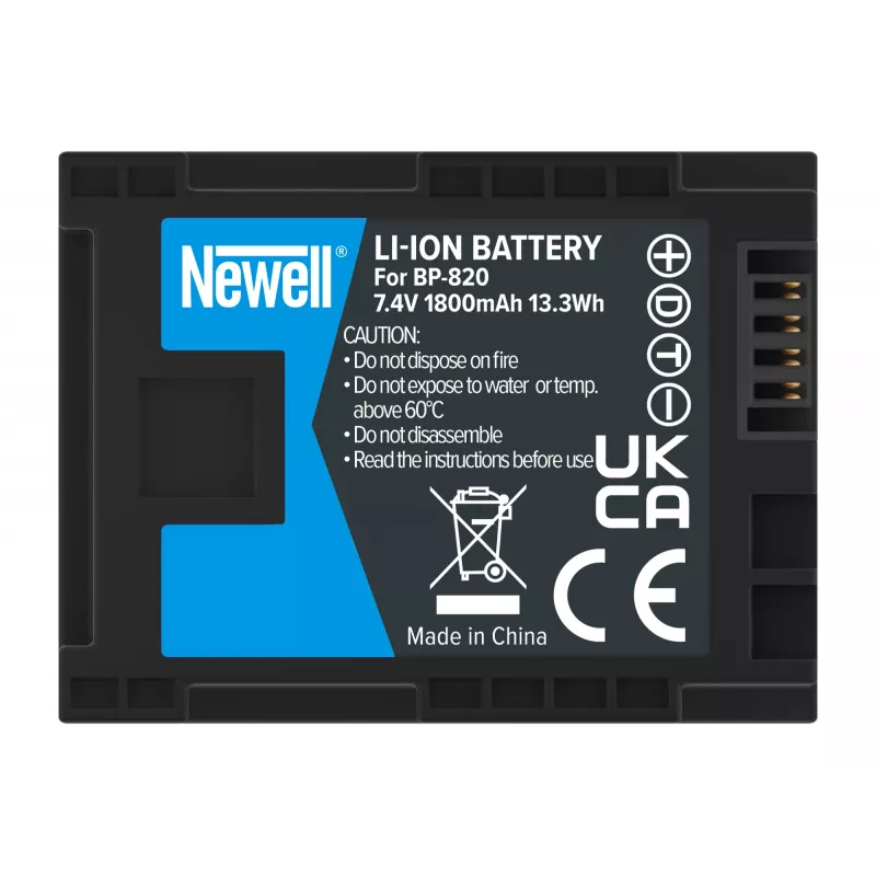 Newell vara-akku BP-820 Canon videokamera