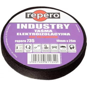 REPERO 735 Industry varoitusnauha 25mm x 25m valkoinen-musta