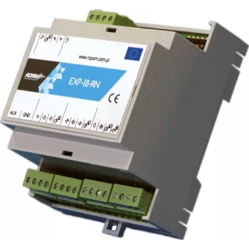 ROPAM EXP-I8-RN-D4M I/O-laajennusmoduuli - 8 tuloa, 4 relelähtöä, RN-väylä