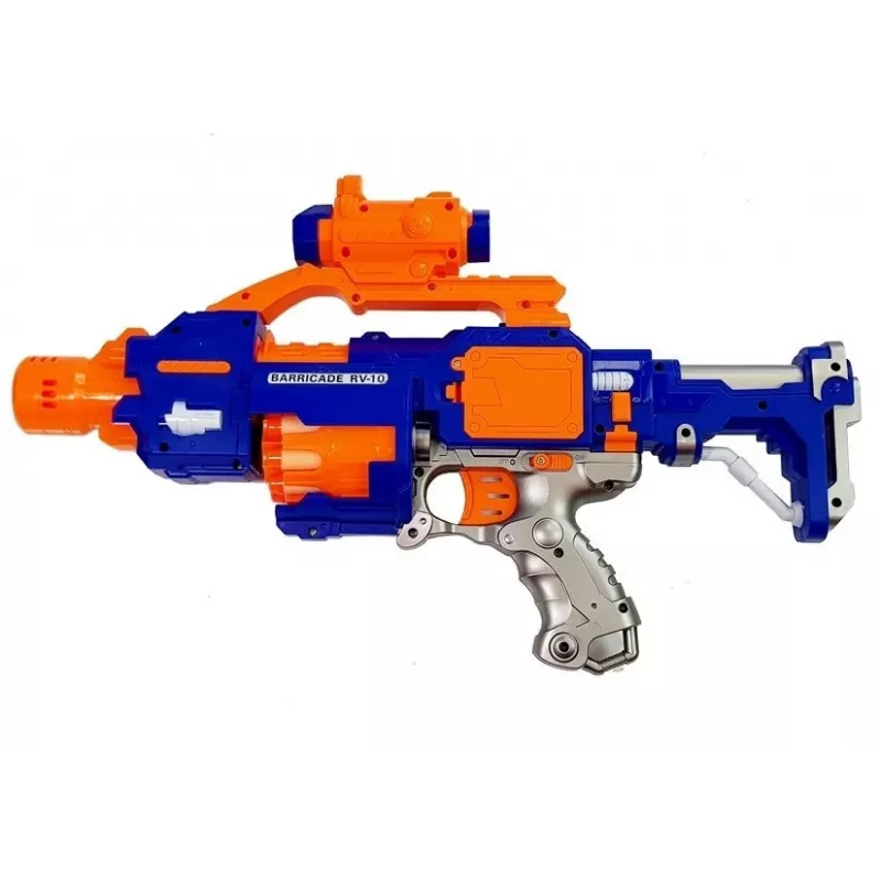 LEAN TOYS vaahtomuovikivääri pyörivällä maalitaululla 45 cm