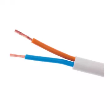 ELEKTROKABEL OMY 2x1mm² H03VV-F sähkökaapeli valkoinen 100m
