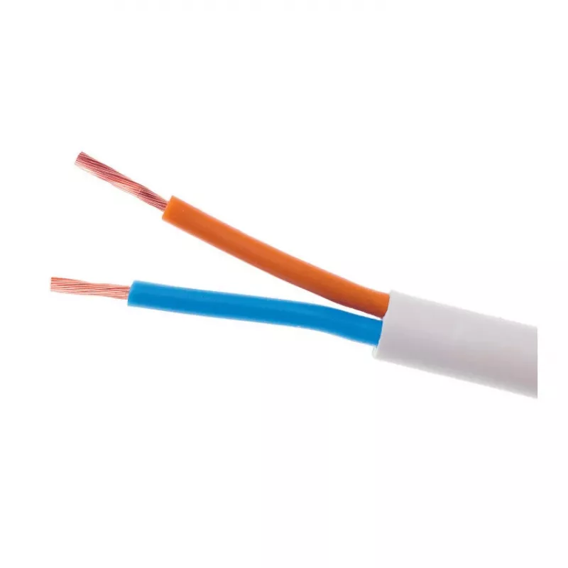 ELEKTROKABEL OMY 2x1mm² H03VV-F sähkökaapeli valkoinen 100m