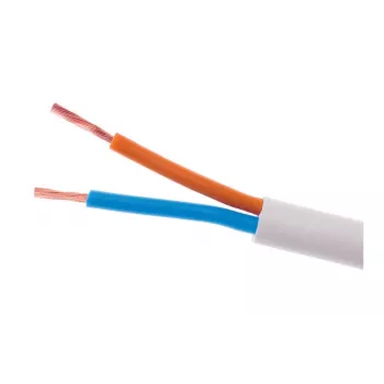 ELEKTROKABEL OMY 2x1mm² H03VV-F sähkökaapeli valkoinen 100m