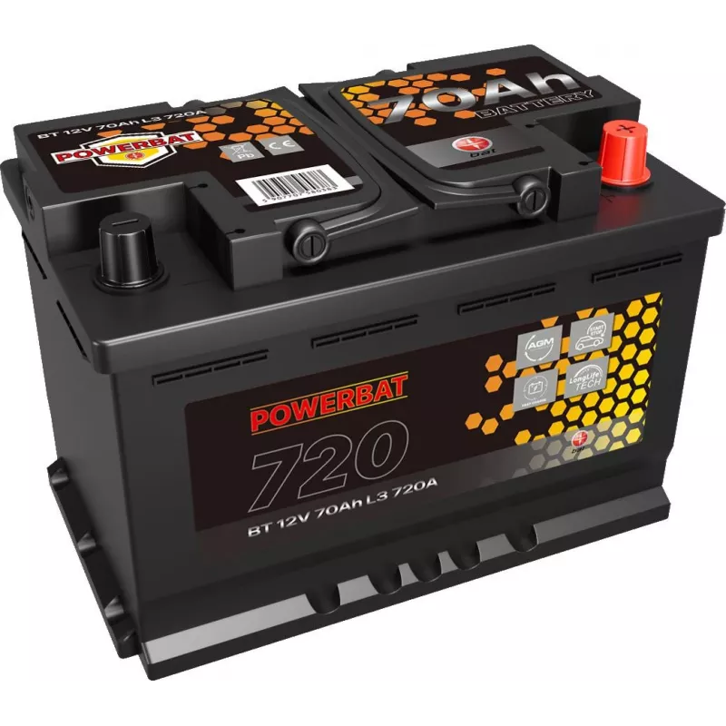 POWERBAT L3 12V 70Ah AGM Start-Stop akku