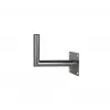 CORAB USL-48/250AL kulma-seinäteline 48mm mastolle, 250mm ulottuma, alumiini, hopea