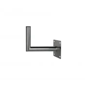CORAB USL-48/250AL kulma-seinäteline 48mm mastolle, 250mm ulottuma, alumiini, hopea