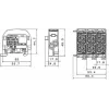 SIMET SCB 25 haarajakelublokki Al/Cu 80-110 SIMBLOCK, sininen 81501003