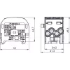 SIMET SCB 25-2 haaroitusjakoliitin Al/Cu, sininen, 81505003