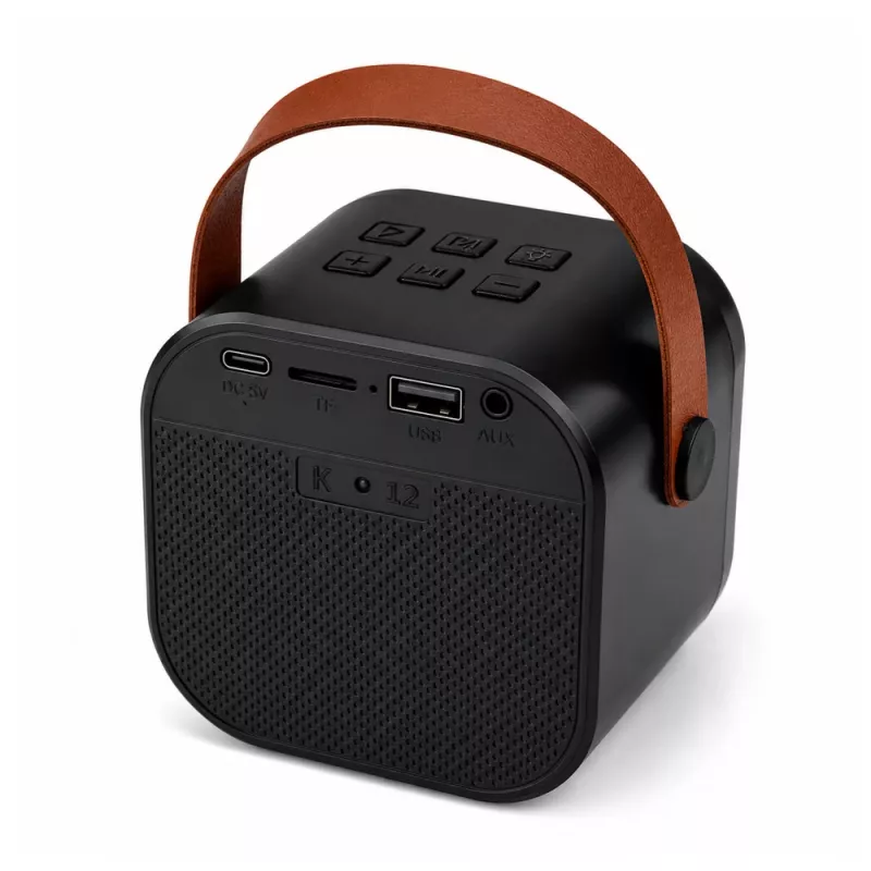 LEAN Karaoke-setti Bluetooth-kaiutin kaksi mikrofonia LED-valot musta