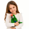 LEAN TOYS pehmopapukaija ara eksoottinen lintu maskotti pehmolelu vihreä 24 cm
