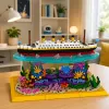LEAN TOYS rakennuspalikat Titanic-laiva koralliriutalla 3892 osaa