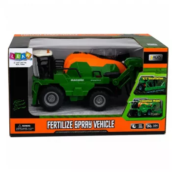 LEAN TOYS leikkuupuimuri suihkutustoiminnolla, valot, äänet, 1:24