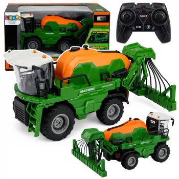 LEAN TOYS leikkuupuimuri suihkutustoiminnolla, valot, äänet, 1:24