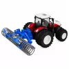 LEAN TOYS kauko-ohjattava traktori jyrällä RC valot punainen 1:24