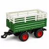 LEAN TOYS kauko-ohjattava RC traktori perävaunulla ja lehmäfiguurilla 1:24