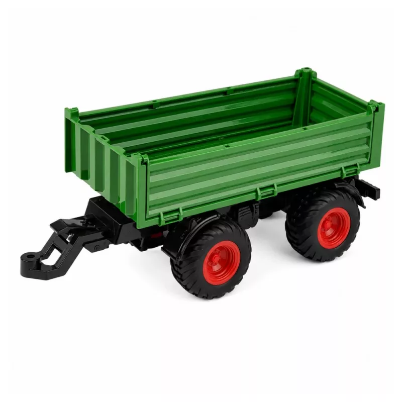 LEAN TOYS kauko-ohjattava traktori kippiperävaunulla, valo, ääni 1:24