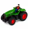 LEAN TOYS kauko-ohjattava traktori heinäharavalla RC-valot 1:24