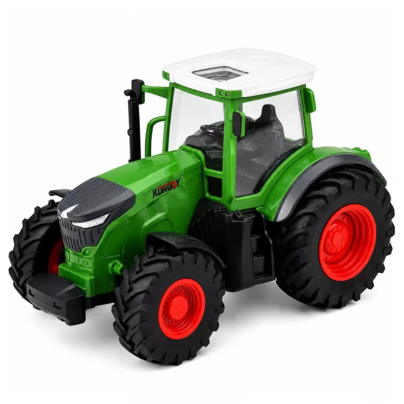 LEAN TOYS RC-maataloustraktori kippiperävaunulla ja valaistuksella 1:24