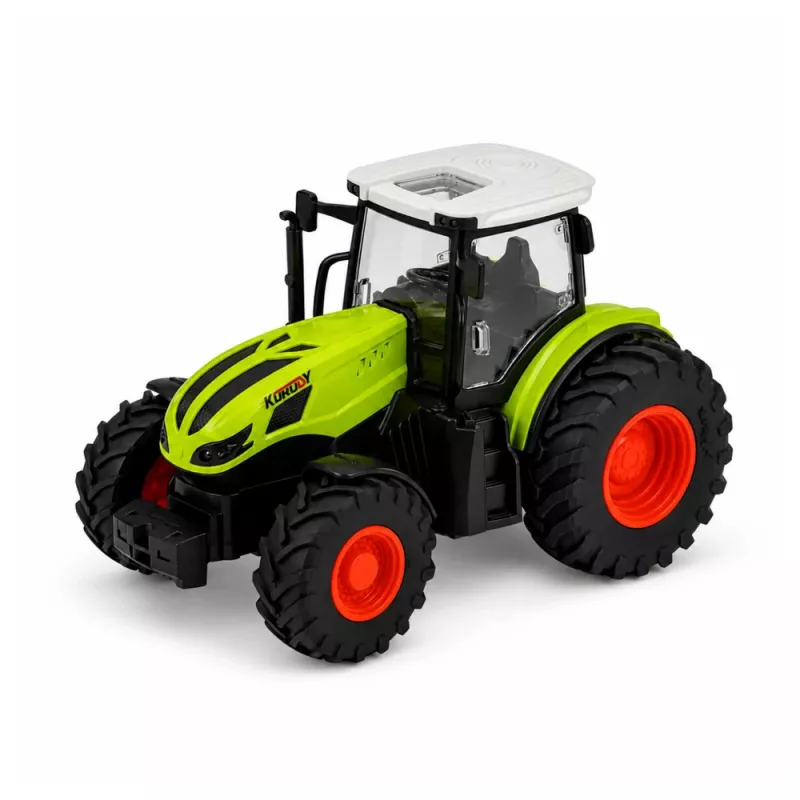 LEAN TOYS RC-maataloustraktori kippiperävaunulla ja valaistuksella 1:24