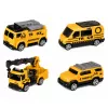LEAN TOYS kuorma-auto nosturilla ja ajoneuvokuljettimella valo ääni vihreä