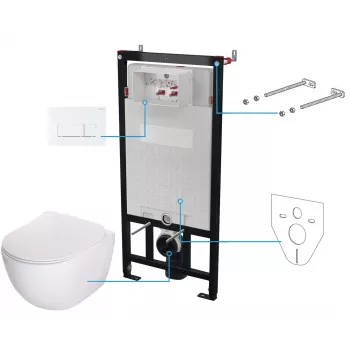 DEANTE 6-in-1 upotettava WC-setti