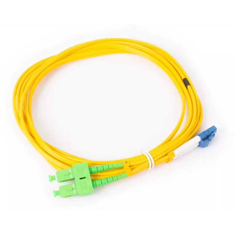 GETFORT SM SC/APC-LC/UPC duplex kuitupatchkaapeli 3 m (9,84 ft) LSZH keltainen