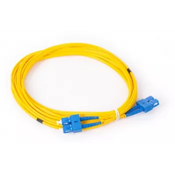 GETFORT GF-SUSUD5 yksimuotokuitupatchkaapeli SC/UPC-SC/UPC duplex 5 m keltainen