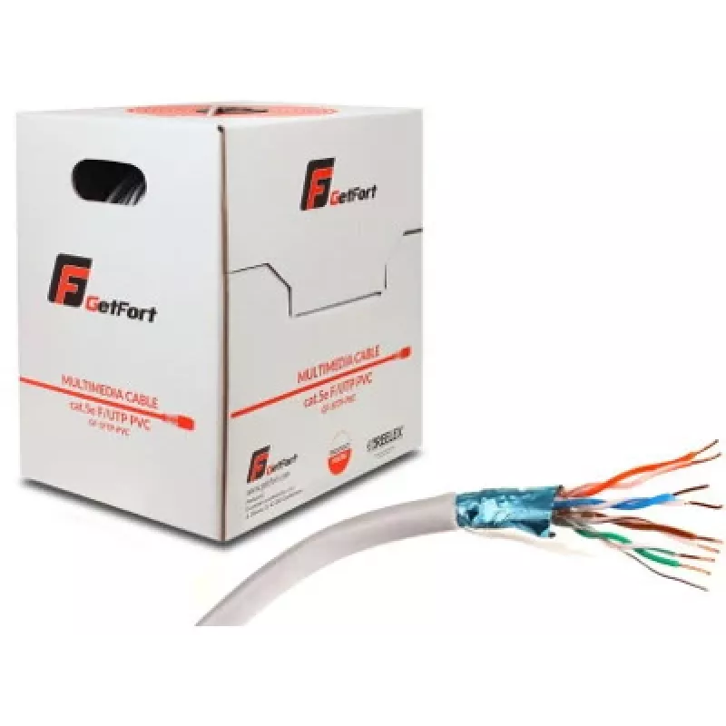 GETFORT Premium Cat.5e F/UTP PVC verkkokaapeli 500 m harmaa