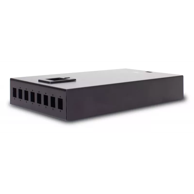 GETFORT GF-FO-PSN2-8SX kuitupatch-paneeli, 8xSC/PC simplex, seinäasennus, harmaa