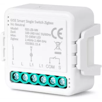 GISE älykäs yksirelemoduuli (ei nollajohdinta) Zigbee Tuya GSS-ZB-NN