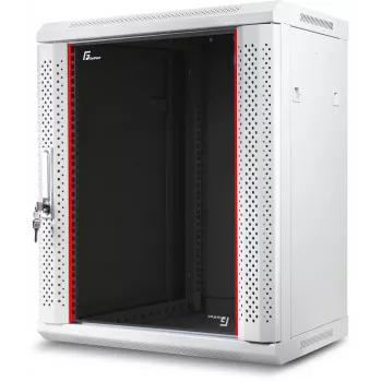 GETFORT 19 tuuman seinäasennettava rack-kaappi 12U 600x600 mm harmaa (RAL 7035) - WGF12-66EH-WGG