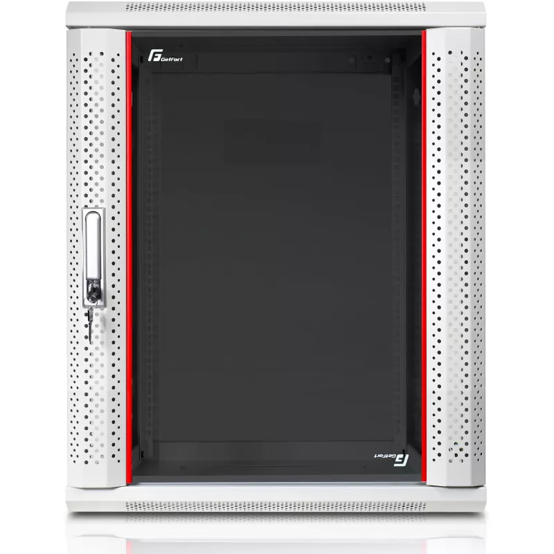 GETFORT CALI 19 tuuman 15U 600x600 seinäasennettava rack-kaappi harmaa